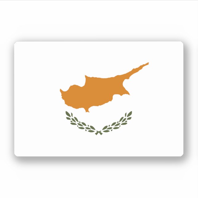 Sticker Drapeau de Chypre (Devant)