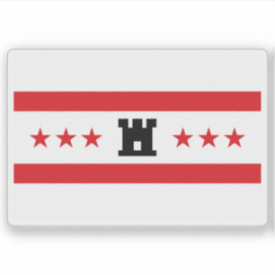 Sticker Drapeau de Drenthe, la Pays-Bas