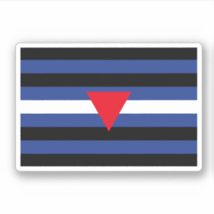 Sticker Drapeau de fierté cuir queer