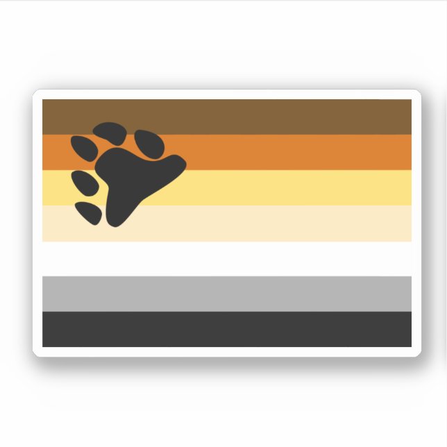 Sticker Drapeau de fierté des Ours (Devant)