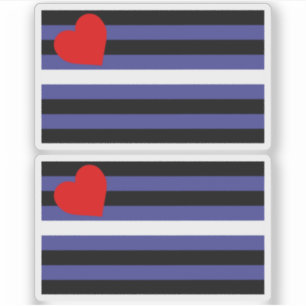Sticker Drapeau de fierté en cuir