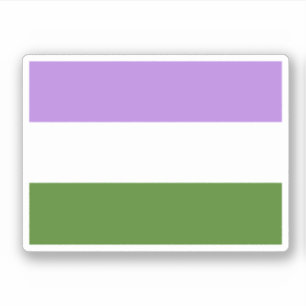 Sticker Drapeau de fierté genderqueer