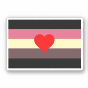 Sticker Drapeau de fierté grasse