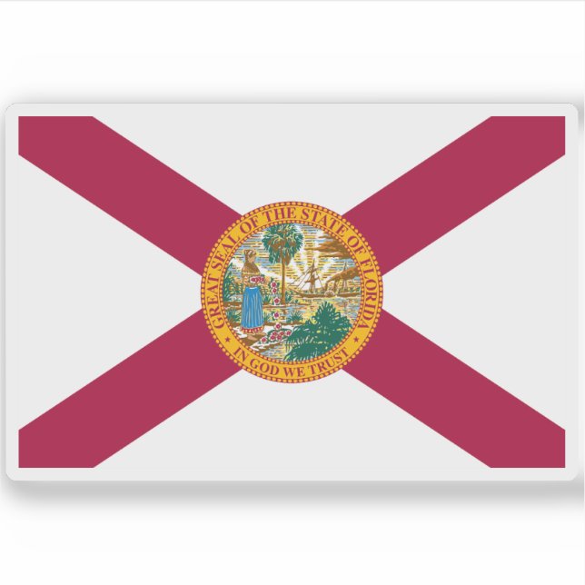 Sticker Drapeau de Floride (Devant)