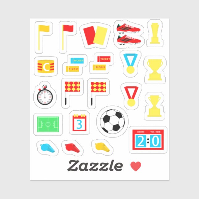 Sticker Drapeau de football Whistler Football (Feuille)
