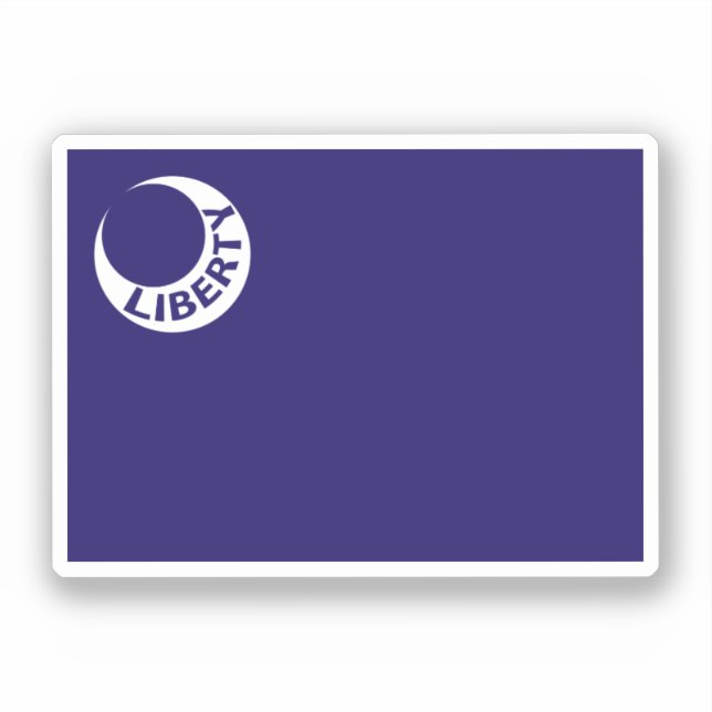 Sticker Drapeau de Fort Moultrie, Caroline du Sud. (Recto)