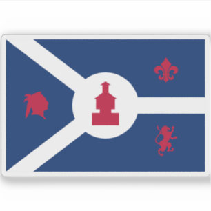 Sticker Drapeau de Fort Wayne, Indiana