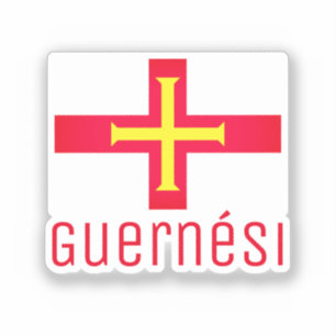 Sticker Drapeau de Guernési 