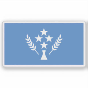Sticker Drapeau de Kosrae (île de Strong), Micronésie