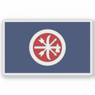 Sticker Drapeau de la brigade Choctaw, États-Unis