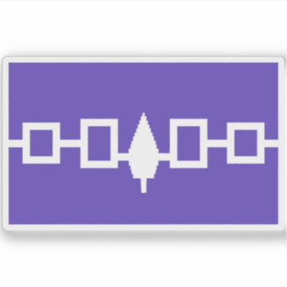 Sticker Drapeau de la Confédération iroquoise (Haudenosaun