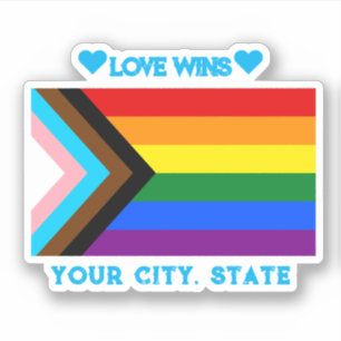 Sticker Drapeau de la fierté LGBTQIA 