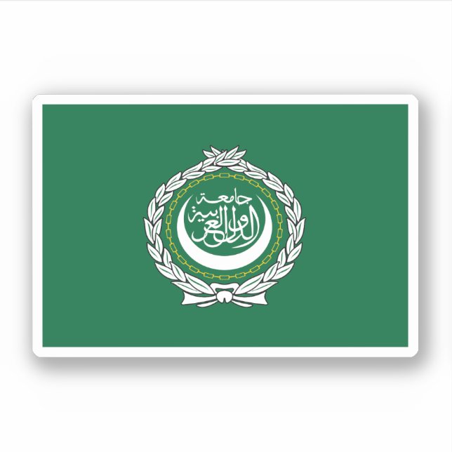 Sticker Drapeau de la Ligue arabe (Devant)