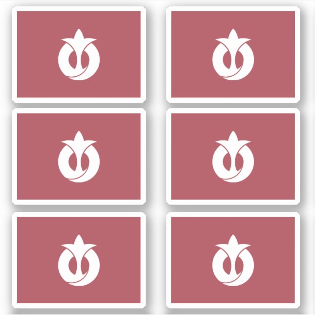 Sticker Drapeau de la préfecture d'Aichi, Japon (Devant)