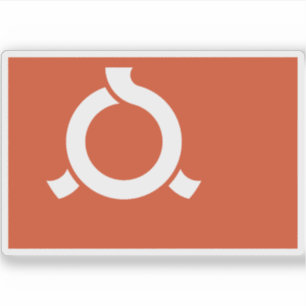 Sticker Drapeau de la préfecture de Fukushima, Japon