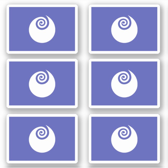 Sticker Drapeau de la préfecture d'Ibaraki, Japon (Devant)