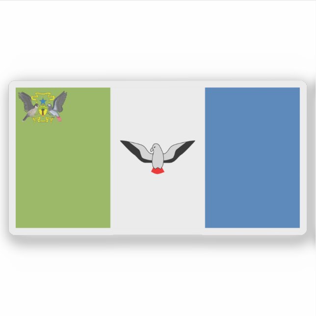 Sticker Drapeau de la région autonome de Príncipe, São Tom (Devant)