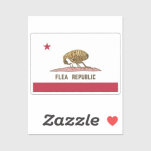Sticker Drapeau de la République de Flea