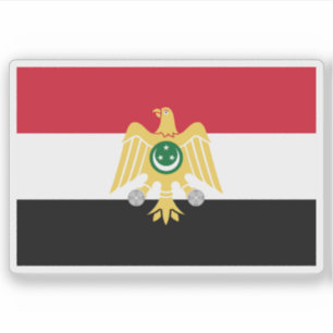 Sticker Drapeau de la République d'Égypte (1952-1958)