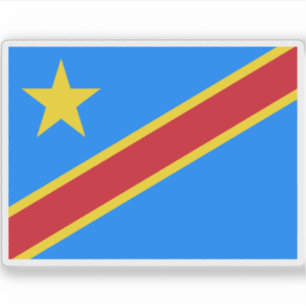 Sticker Drapeau de la République démocratique du Congo
