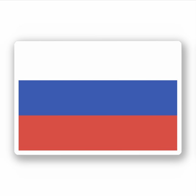 Sticker Drapeau de la Russie (Devant)
