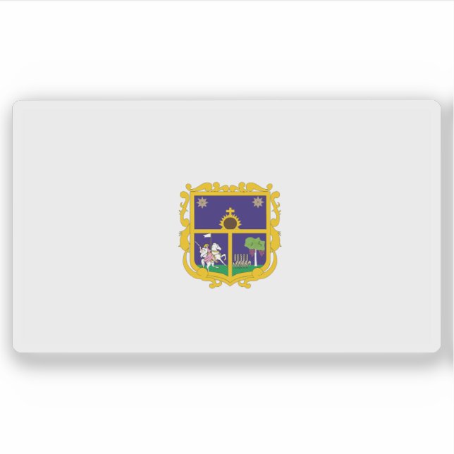 Sticker Drapeau de la ville de Santiago de Querétaro, Mexi (Devant)