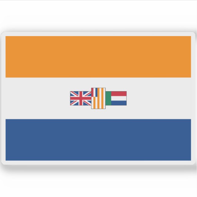 Sticker Drapeau de l'Afrique du Sud (1928-1982), Afrique (Devant)