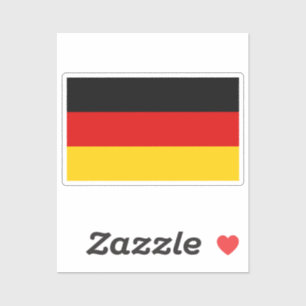 Sticker Drapeau de l'Allemagne découpé sur mesure