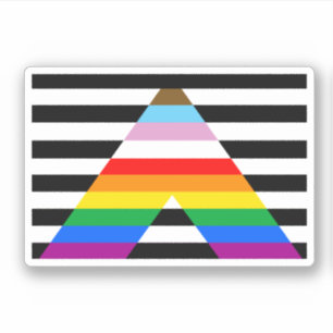Sticker Drapeau de l'Ally Pride de progression LGBTQ
