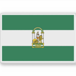 Sticker Drapeau de l'Andalousie