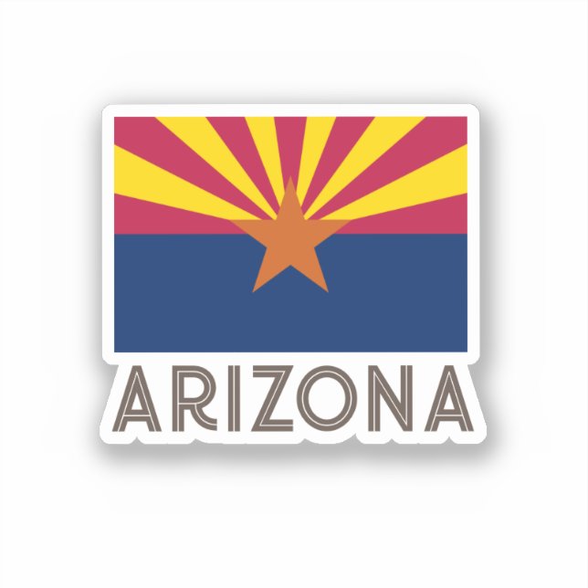 Sticker Drapeau de l'Arizona (Recto)