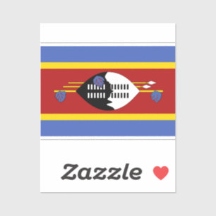 Sticker Drapeau de l'autocollant Eswatini