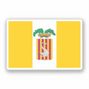 Sticker Drapeau de Lecce, Pouilles (Italie)