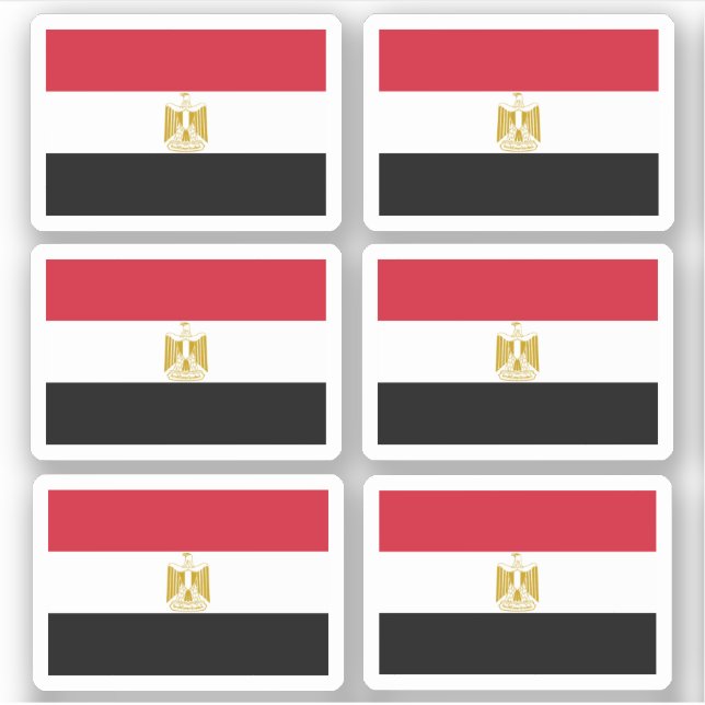 Sticker Drapeau de l'Egypte - une collection (Devant)