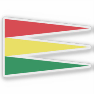 Sticker Drapeau de l'Empire éthiopien (1881-1889), Éthiopi