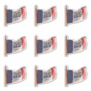 Sticker Drapeau de l'État de l'Iowa