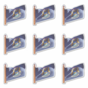 Sticker Drapeau de l'État du Michigan