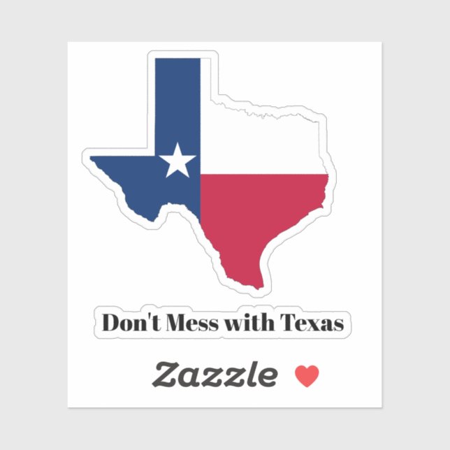 Sticker Drapeau de l'état du Texas (Feuille)