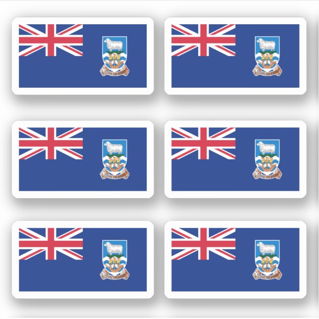 Sticker Drapeau de l'île des Malouines (Devant)