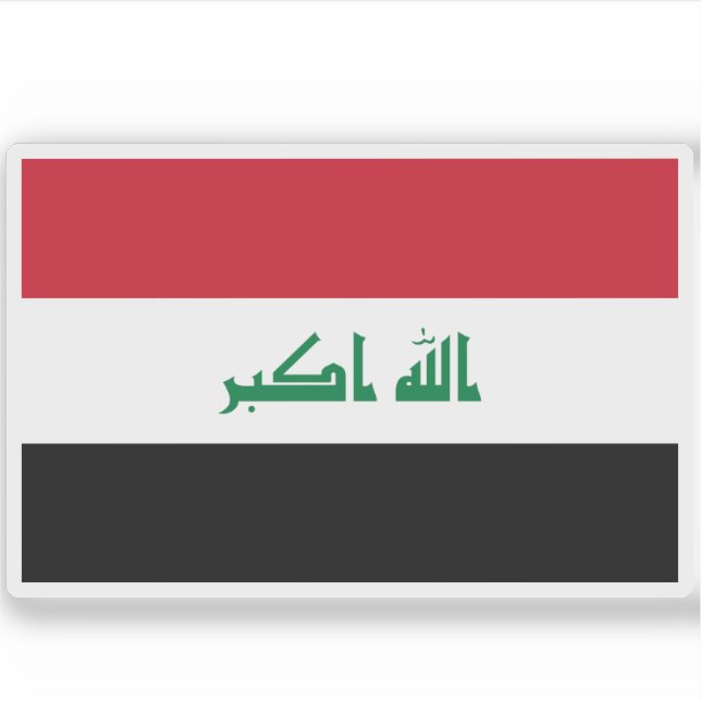 Sticker Drapeau de l'Irak (Devant)