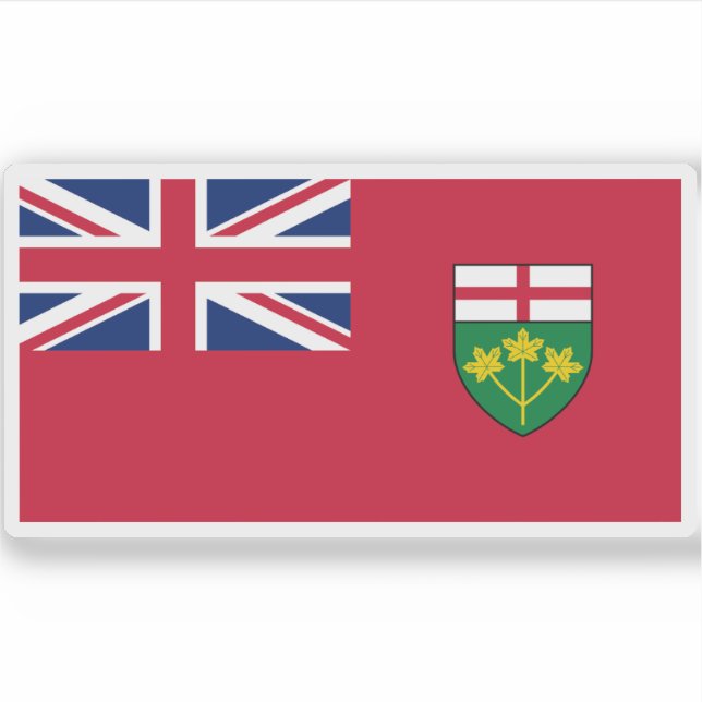 Sticker Drapeau de l'Ontario (Devant)