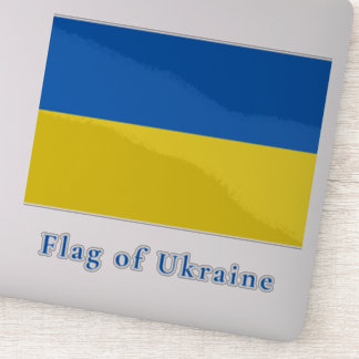 Sticker Drapeau de l'Ukraine Vinyl