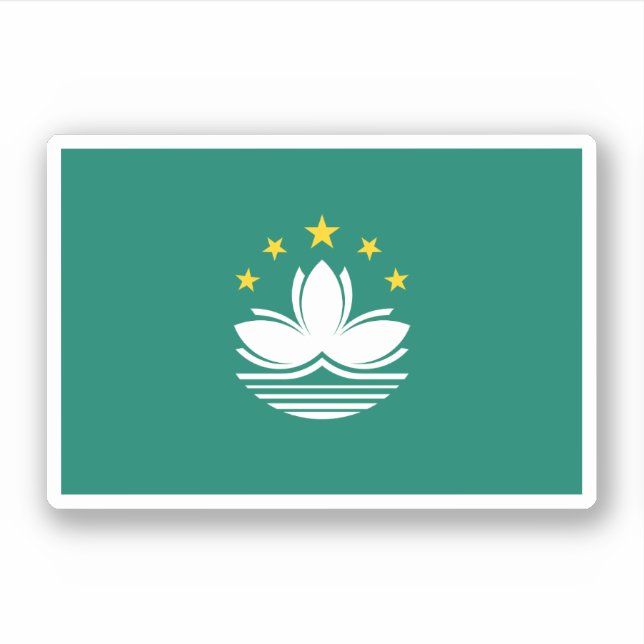 Sticker Drapeau de Macao (Devant)