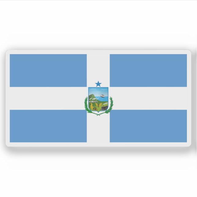 Sticker Drapeau de Manta, Equateur (Devant)