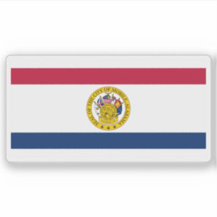Sticker Drapeau de Mobile, Alabama, États-Unis