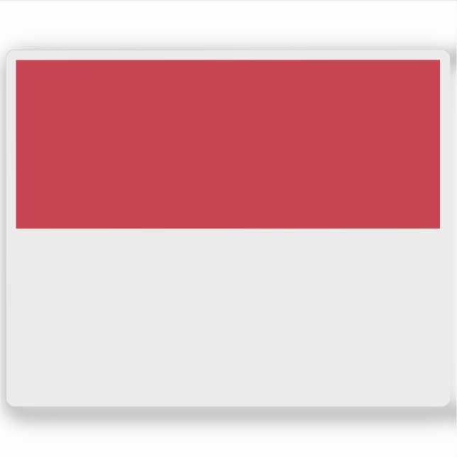 Sticker Drapeau de Monaco (Devant)