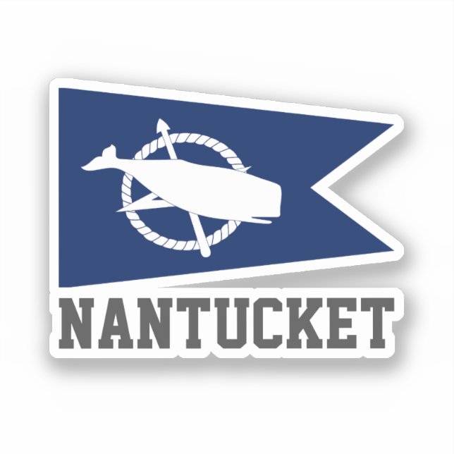 Sticker Drapeau de Nantucket, Massachusetts (Recto)
