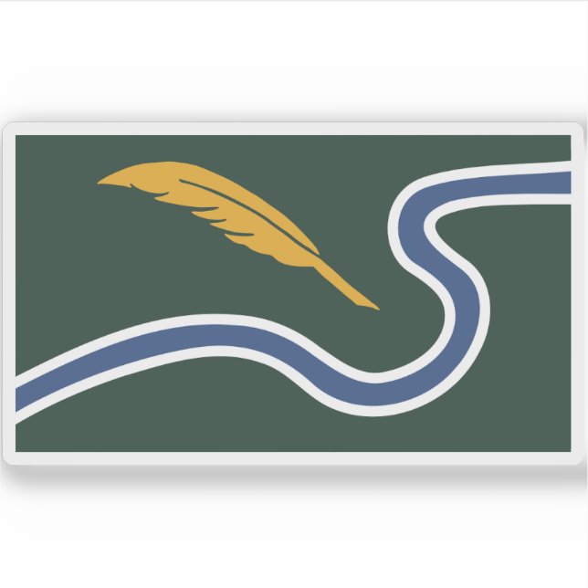 Sticker Drapeau de Northampton, Massachusetts (Devant)