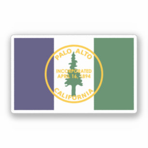 Sticker Drapeau de Palo Alto, Californie