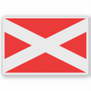 Sticker Drapeau de Prachatice, République tchèque